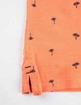 Poloshirt - Print all-over - oranje