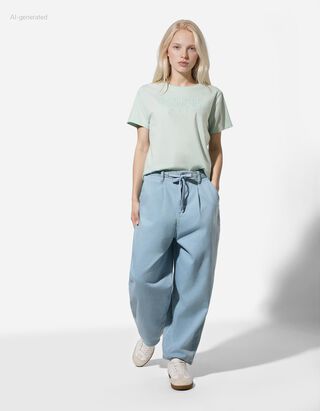 Jeans - Balloon Fit - blau