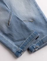 Kalhoty s laclem - světle modr&yacute; denim - Světle modr&aacute;
