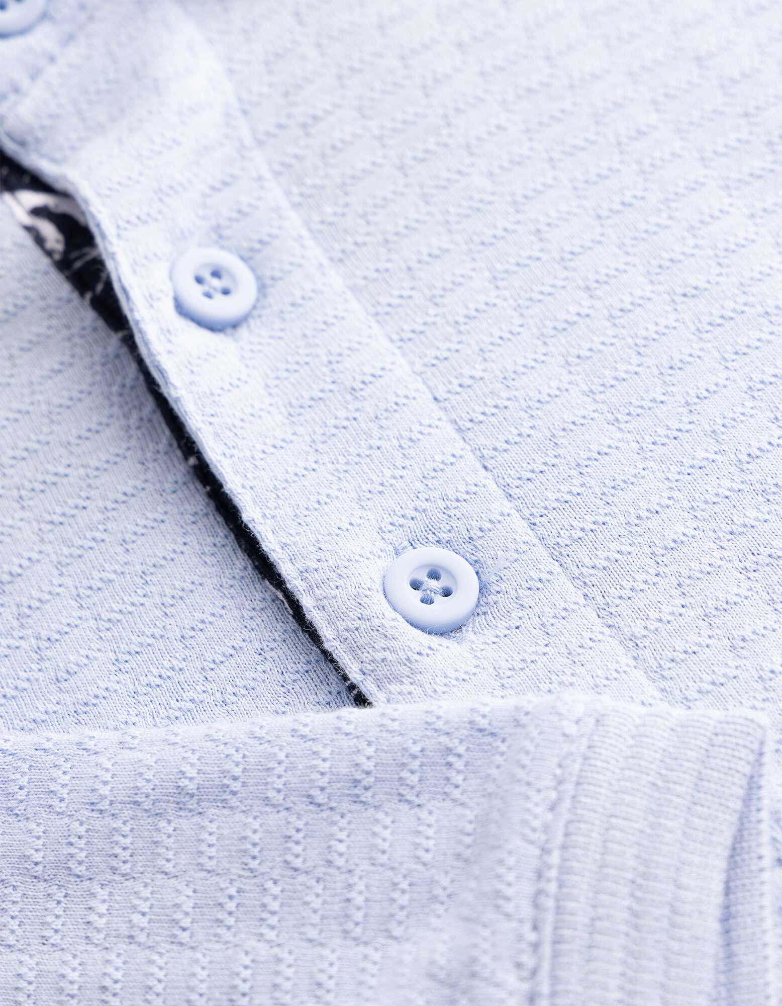 Polo - Unicolore - Bleu clair