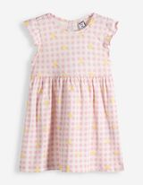 Robe trapeze - Encolure au dos - Blanc cass&eacute;