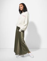 Bluză de trening - Mâneci balon - Alb