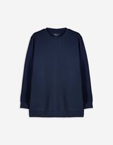 Sweatshirt - einfarbig - dunkelblau