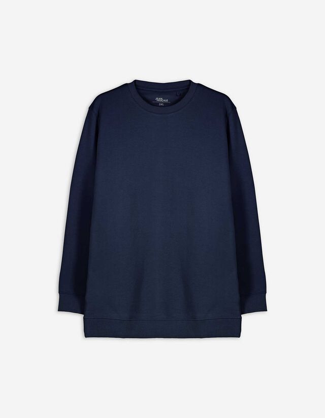 Sweatshirt - einfarbig - dunkelblau