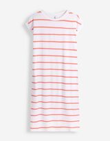 Kleid - Streifen - wei&szlig;