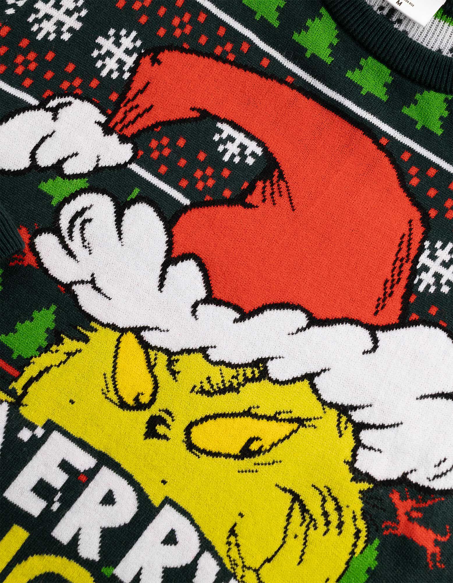 Pulovr - Grinch - Tmavě zelen&aacute;