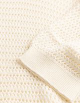 Strickpullover - Baumwoll-Mix - beige