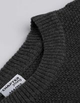 Pulóver - Úplet - tmavoseda