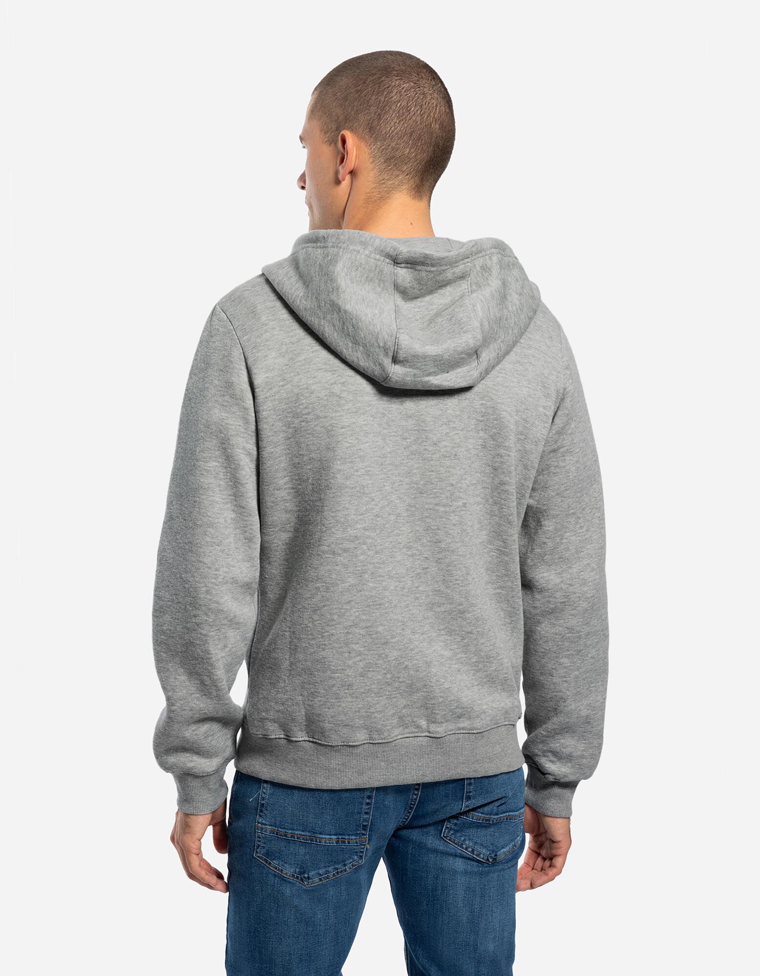 Veste molletonn&eacute;e - Capuche &agrave; cordon - Gris