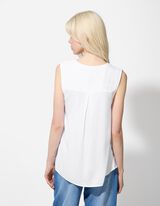 blousetop - Effen - wit