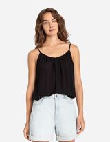 Top - LENZING™ ECOVERO™ - nero