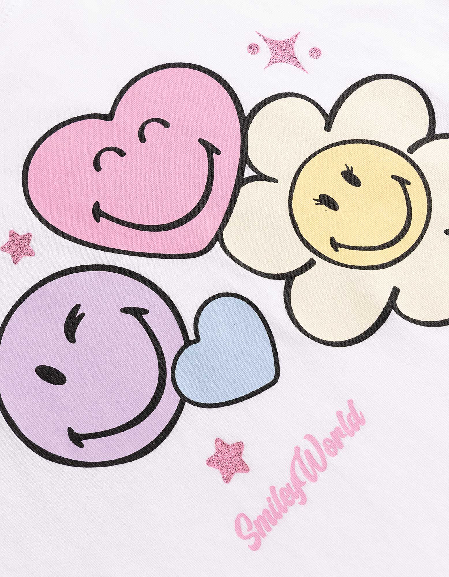 T-Shirt - SmileyWorld&reg; - wei&szlig;