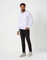 Sweatshirt - Kap - wit