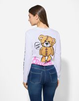 Longsleeve - Print op rug - wit