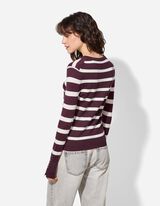 Maglione - Bottoni decorativi - lilla scuro