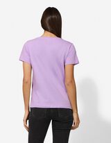 Tričko - Kulat&yacute; v&yacute;střih - lila