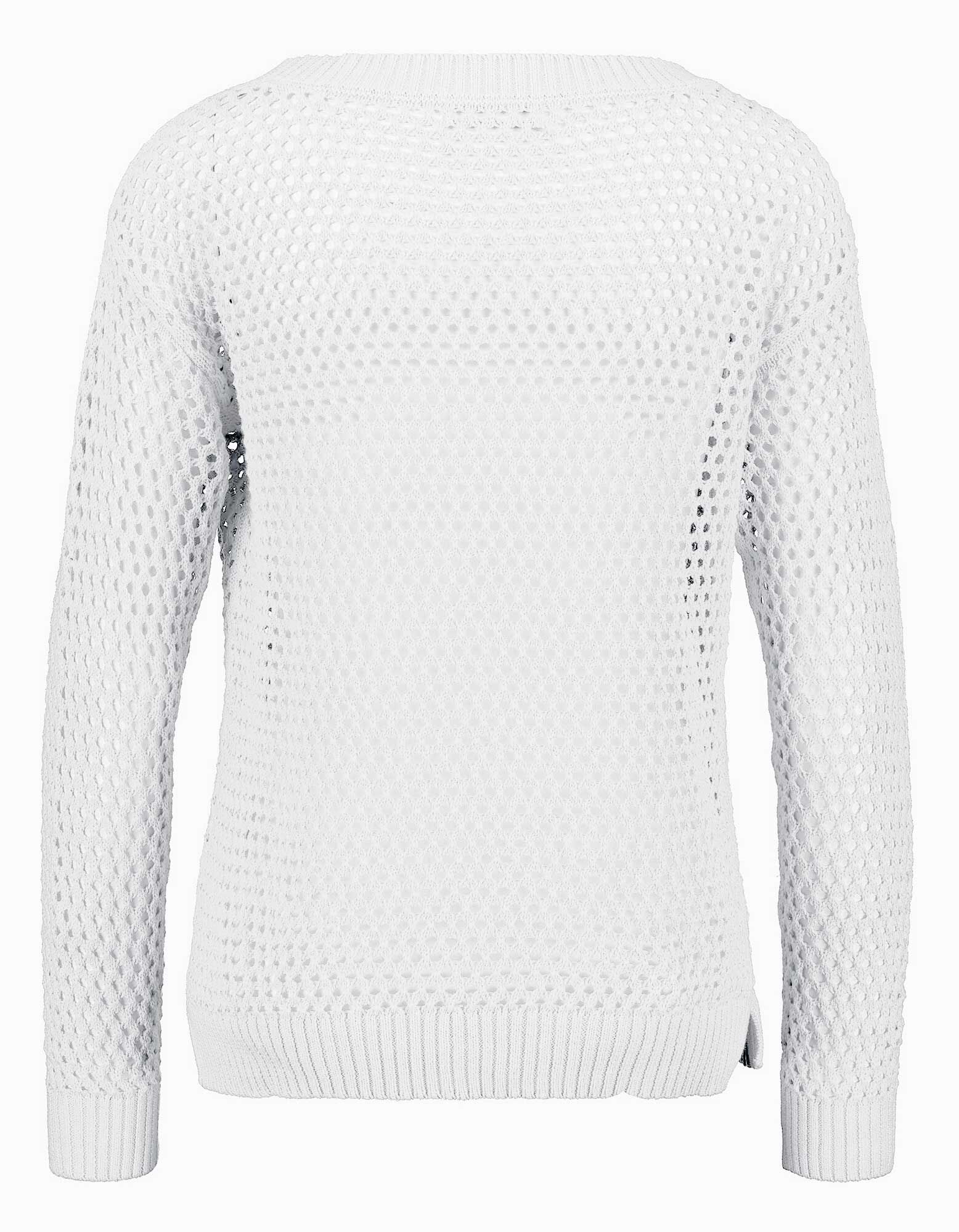 Pull-over - Coupe Regular Fit - blanc