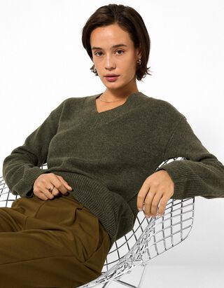 Pullover - Oversized Fit - Khaki