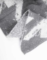 Šalikas - Vilnos išvaizda - pilkas