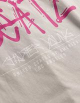 Longsleeve - Afdrukken achteraan - lichtgrijs