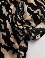 Top - Sierknopen - zwart