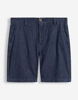 Shorts - Knopfverschluss - Dunkelblau