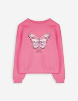 bluza - z cekinami - rozowy