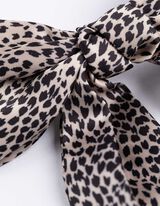 Haarklammer - Leopardenmuster - weiß