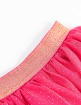 Komplet srajce in krila - Lesketajoč se potisk - roza