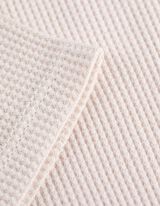 Set aus T-Shirt und Hose - Waffelstruktur - weiß