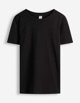 Shirt - einfarbig - Schwarz