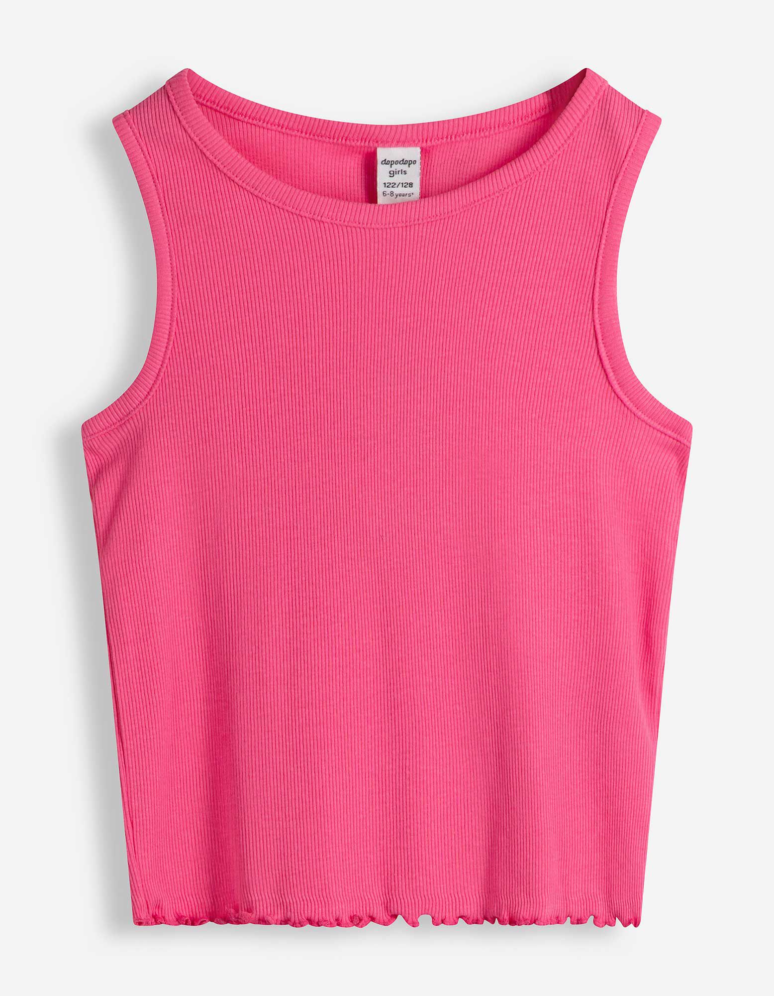 Top - Gerippt - Pink