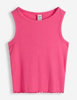 Top - Gerippt - Pink