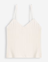 Unterhemd - Pointelle - wei&szlig;