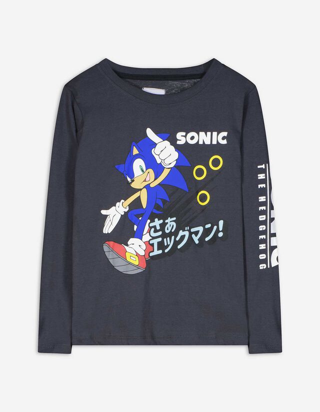 Majica dugih rukava - Sonic - tamno-siva