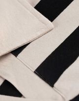 Pololangarmshirt - Streifen - beige