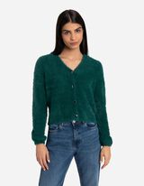 Kardigán - Kötött ruha - sötétzöld