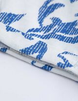 T-Shirt - Allover-Muster - wei&szlig;