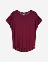 T-shirt - Ademend - donkerrood
