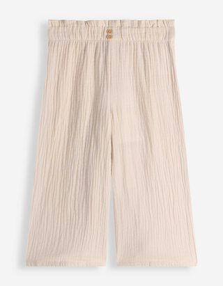 Broek - Mousseline - wit