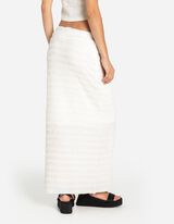 Maxisukňa - Čipka - biely