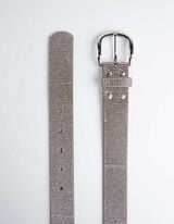 Gürtel - Ziersteine - grau