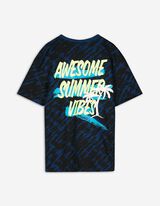 Tricou - Imprimeu pe spate - Albastru inchis