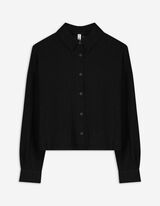 Blouse - Lin mélangé - Noir