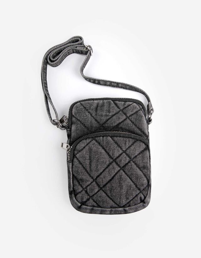 Tasche - black denim - schwarz