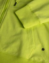 Tepl&aacute;kov&aacute; bunda - Kapucňa s tunelov&yacute;m sťahovan&iacute;m - svetlozelena