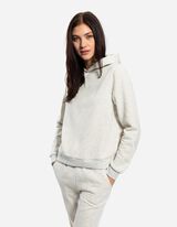 Kapucnis felső - Norm&aacute;l fazon - vilagos szurke