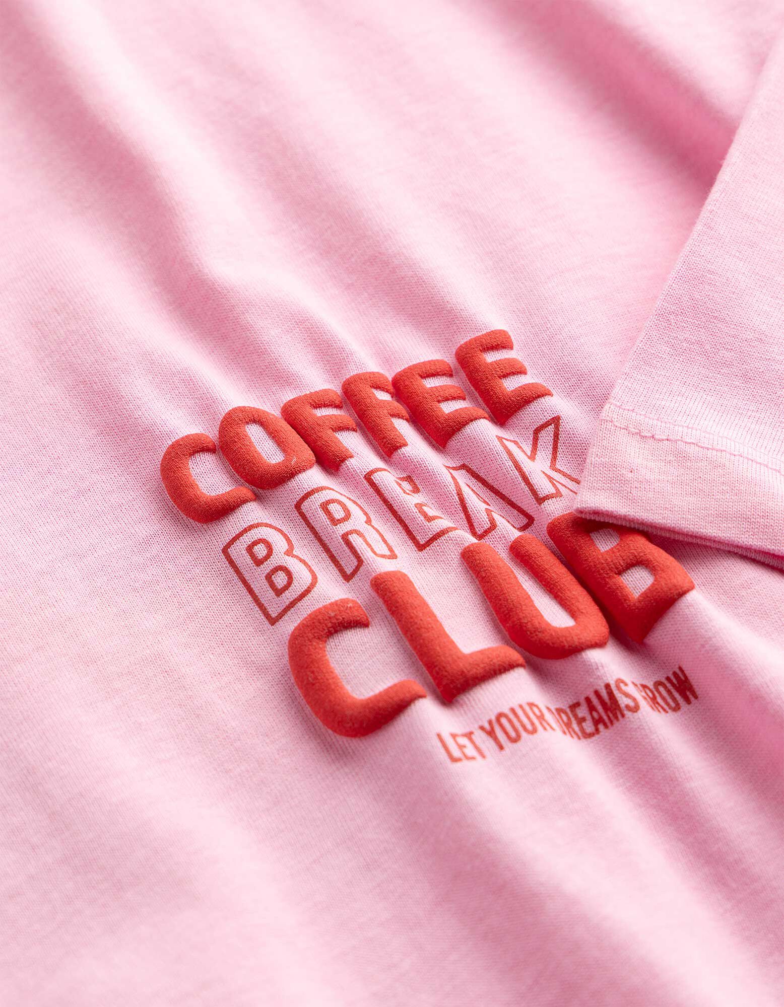 T-shirt - Dos imprim&eacute; - rose