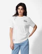 T-shirt - Impression au dos - blanc