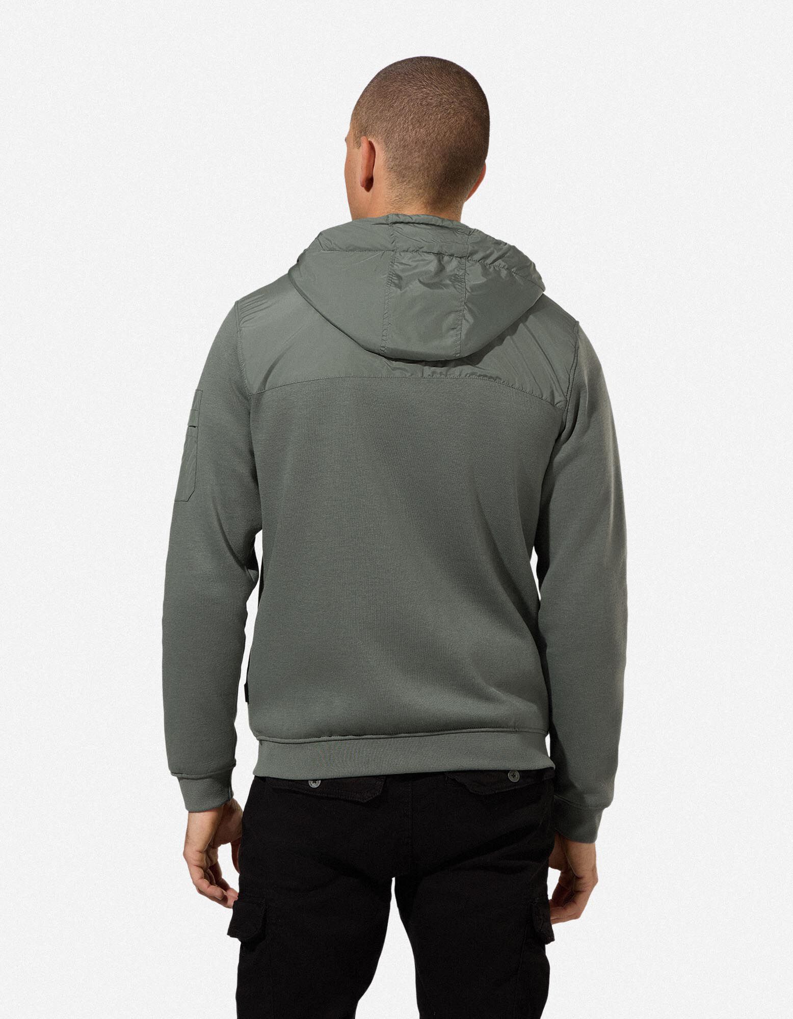Sweatjacke - Regular Fit - dunkelgr&uuml;n
